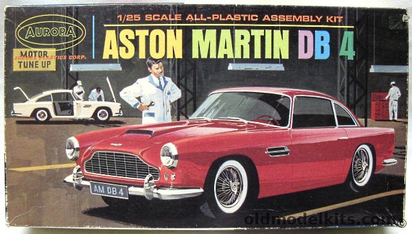 Aurora 1/25 Aston Martin DB-4, 562-198 plastic model kit